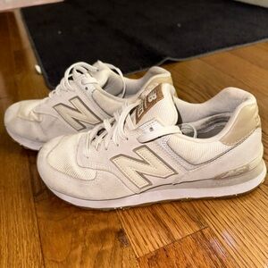 Nude/Beige New Balance 574s